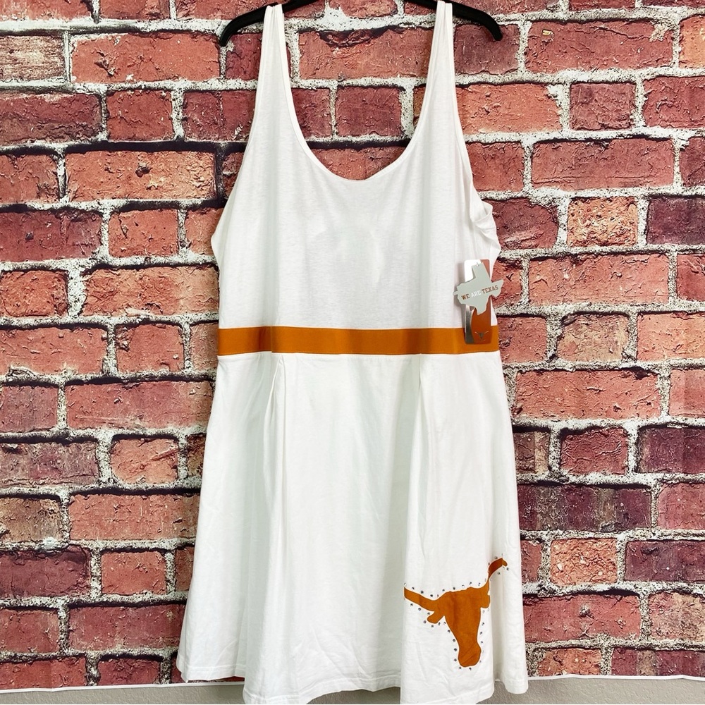 UT University of Texas White Texas Longhorns Charlotte Dress 2XL NEW NWT - Picture 4 of 10